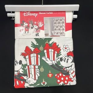 Mickey and Minnie Christmas shower curtain